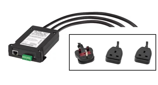 Netio PowerCable 2PG with 2 Smart Hardwired Power Outputs (16A Max) and UK Plug and Sockets