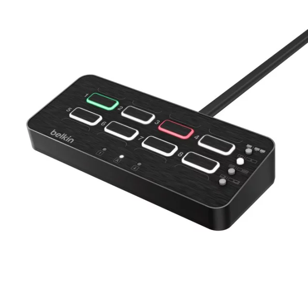 Belkin MultiClave Secure KVM with Remote Control 8-Port