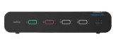 Belkin IsoClave Red/Black Secure KVM Switch 4-Port Dual Head