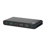 Belkin IsoClave Red/Black Secure KVM Switch 4-Port Single Head