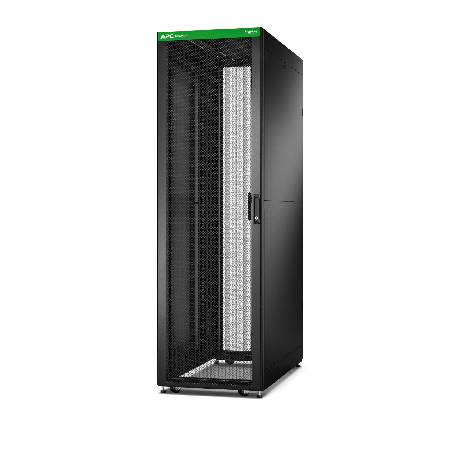 APC Easy Rack 42U Black With Roof Castors Feet 4 Brackets and Side ...