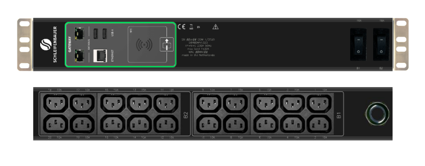Schleifenbauer Intelligent Double Horizontal Metered rPDU Single Phase ...