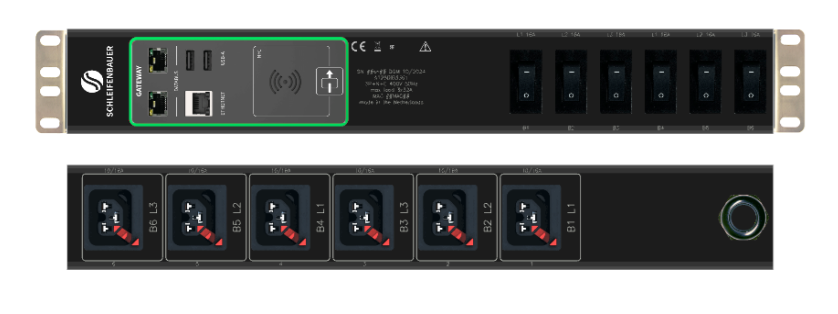 Schleifenbauer Intelligent Double Horizontal Managed rPDU Three Phase ...
