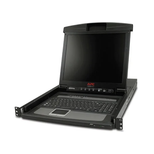 APC 17inch Rack LCD Console Integrated 8 Port Analog KVM Switch