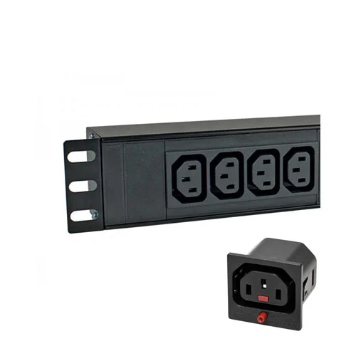 Basic PDU 6xC13 Locking Outlets 3m Power Cord UK Plug