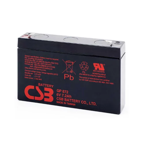 CSB GP672F1 8.4Ah 6Vdc Battery