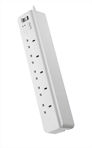 APC SurgeArrest Home Office Surge Suppressor Power Stripe with 5 AC Outlets 230V 1.83m Power Cord