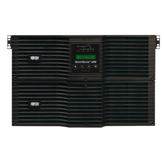 Tripp Lite SU SmartOnline 10kVA 9kW RT 6U Rackmount Tower Double-Conversion Extended Runtime UPS with Bypass Switch and Hardwired C19 Outlets