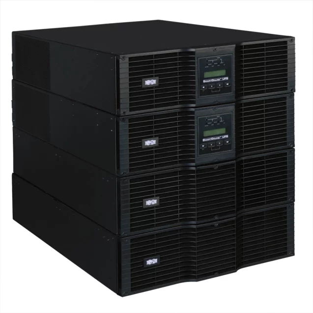 Tripp Lite SU SmartOnline 16kVA 14.4kW RT 12U Rackmount Tower N+1 Double-Conversion Extended Runtime UPS with Bypass Switch Hardwired C19 Outlets