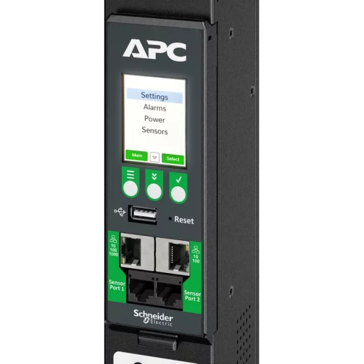 APC NetShelter Rack PDU Advanced Switched Metered Outlet 3PH 11kW 400V 16A or 11.5kW 415V 20A 48 Outlets IEC309