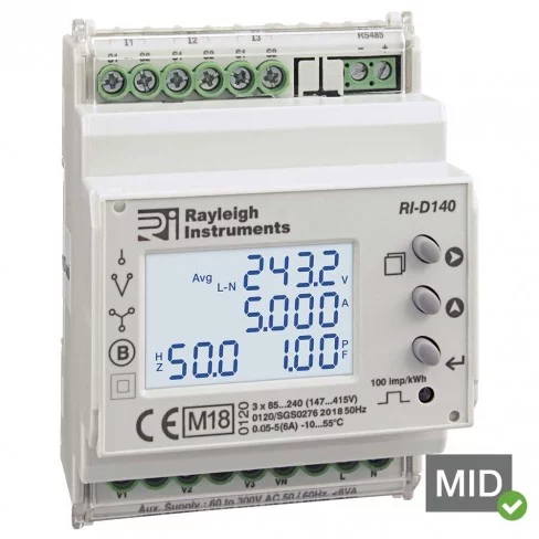 RI-D140-G-C (MID) Multi-function Power Meter