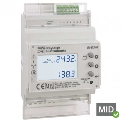 RI-D340-G-C (MID) Multi-function Power Meter