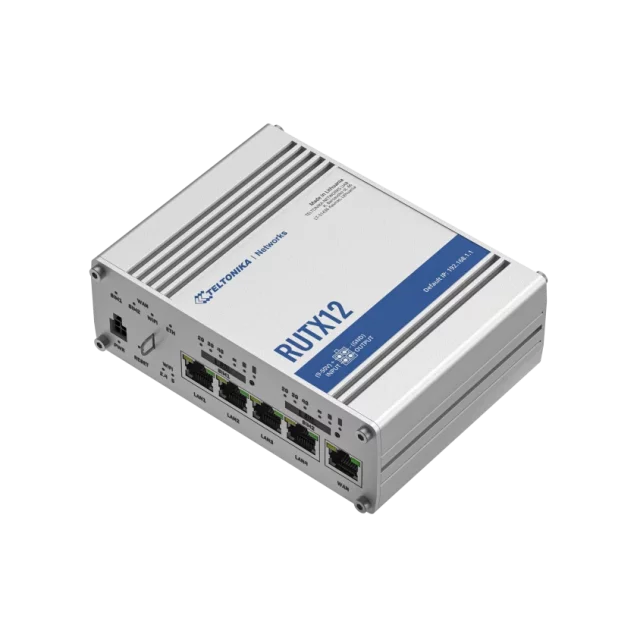Teltonika RUTX12 DUAL LTE CAT 6 Industrial Cellular Routers