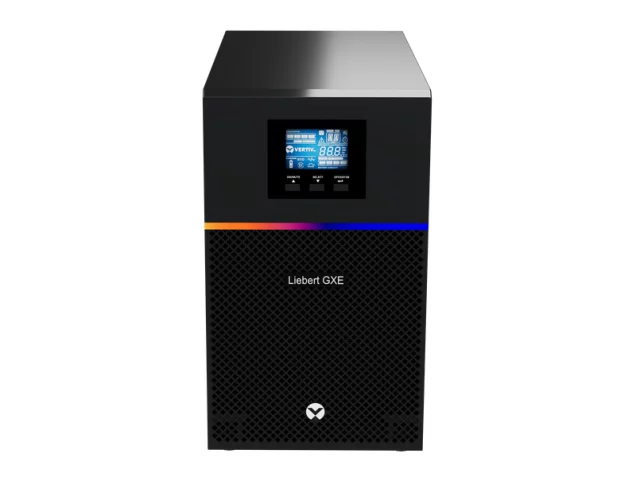 Vertiv Liebert GXE3 3kVA/2700VA Tower Online UPS with 8 IEC C13 and 1 IEC C19 AC outlets