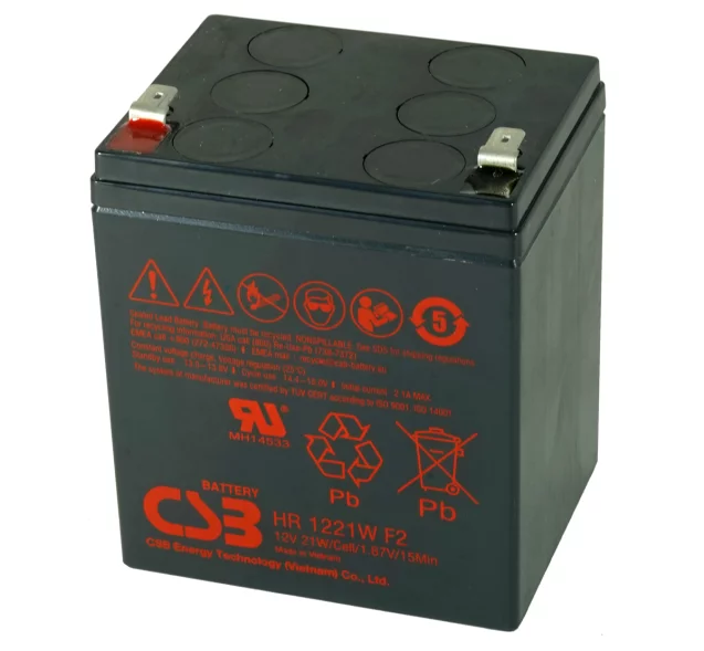 Replacement Riello UPS Battery Kit - 1 x 12V 5Ah Battery - iDialog, iPlug, Net Power UPS