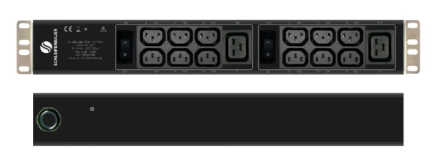 Schleifenbauer Basic 1U Horizontal rPDU Single Phase 32A Input with 12 C13 and 2 C19 Outlets