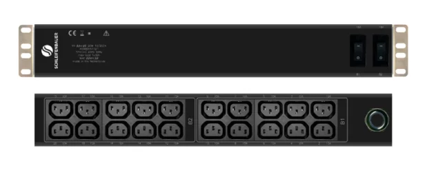 Schleifenbauer Basic Double Horizontal rPDU Single Phase 32A Input with 20 C13 Outlets