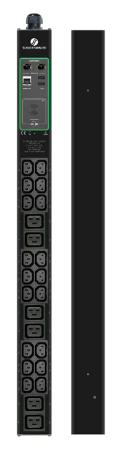 Schleifenbauer Intelligent 0U Vertical Metered rPDU Single Phase 16A Metered Input with 18 C13 and 6 C19 Outlets