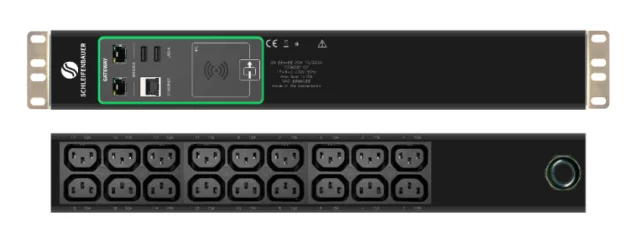 Schleifenbauer Intelligent Double Horizontal Managed rPDU Single Phase 16A Metered Input with 18 C13 Metered and Switched Outlets