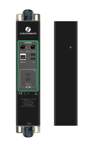 Schleifenbauer Intelligent 0U Vertical rPDU Single Phase 16A Inline Energy Meter 1 CEE 3G2.5