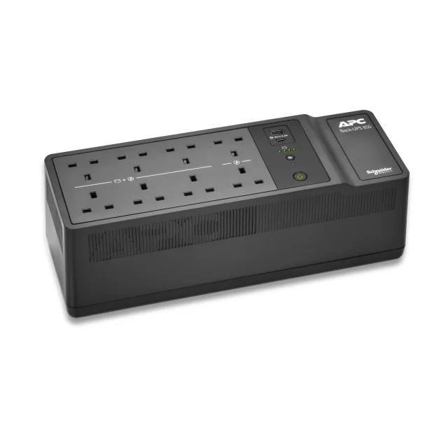 APC Back-UPS BE 850VA UPS with UK BS1363 Outlets and USB Charging Ports