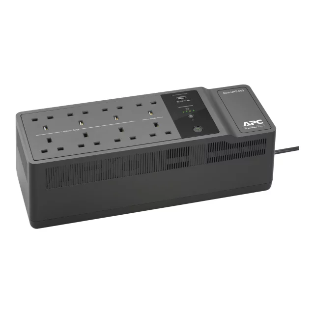 APC Back-UPS BE 650VA UPS USB with UK BS1363 Outlets and USB Charging Ports