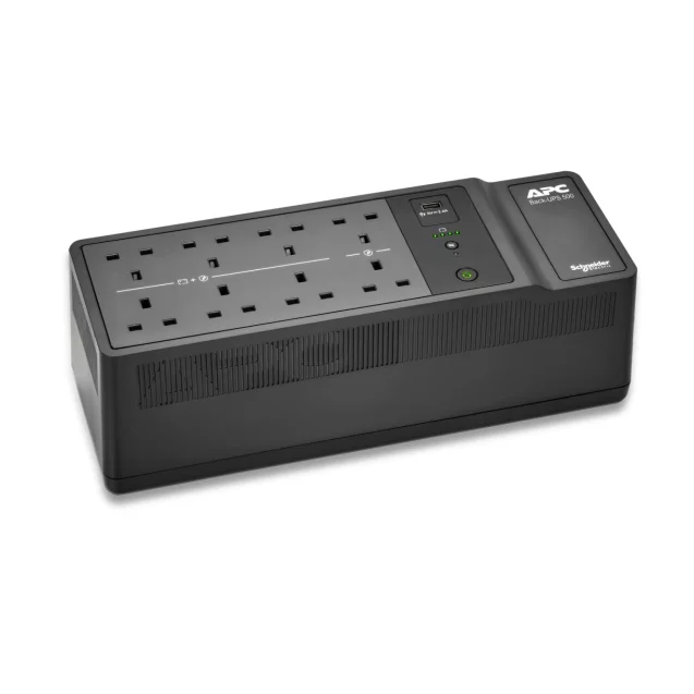 APC Back-UPS BE 500VA UPS USB with UK BS1363 Outlets and USB Charging Ports