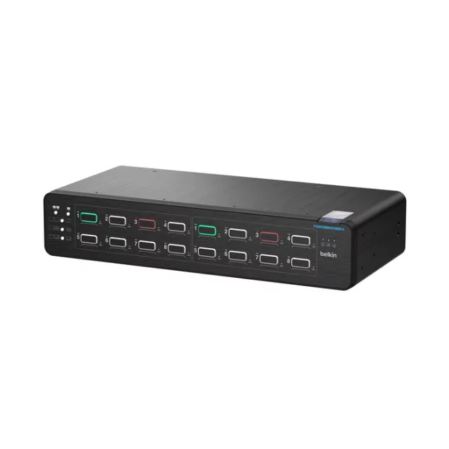 Belkin 8:2 DisplayPort MultiClave Secure KVM Switch with CAC