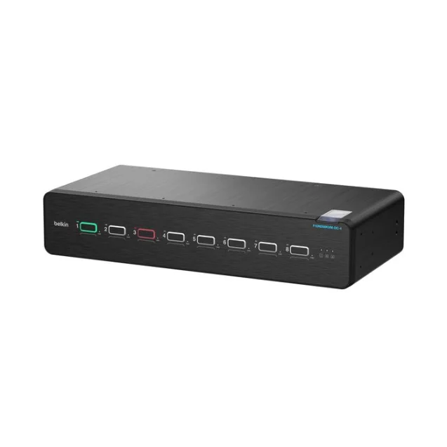 Belkin Universal DisplayPort Secure KVM Switch8-Port Dual Head with CAC