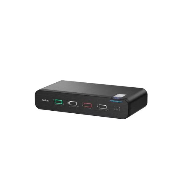 Belkin Universal DisplayPort Secure KVM Switch4-Port Dual Head with CAC and USB-C