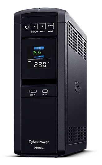 CyberPower CP1600EPFCLCD-UK Line Interactive 1.6kVA Tower UPS with IEC and UK Outlets
