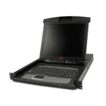 APC 17inch Rack LCD Console Integrated 16 Port Analog KVM Switch