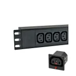Basic PDU 4xC13 Locking Outlets 3m Power Cord UK Plug