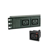 Basic PDU 6xC19 Locking Outlets 3m Power Cord UK Plug