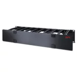 APC NetShelter Cable Management Horizontal Cable Manager 2U Single Side with Cover Black 482.6x88.9x165.1mm