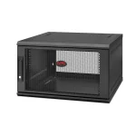 APC NetShelter 6U 600mm Wide 600mm Deep Wallmount Rack Enclosure Cabinet Single Hinged Server Depth