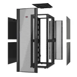 APC NetShelter SX 42U 600mm Wider 1070mm Deep Server Rack Enclosure without Sides and Doors Black