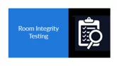 Room Integrity Testing Service