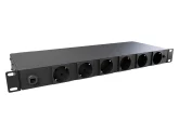 Vertiv Geist Rack PDU Monitored 1U 16A 230V Schuko Plug 6 Schuko Outlets