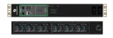 Schleifenbauer Intelligent Double Horizontal Managed rPDU Single Phase 32A Metered Input with 2 Metered Branches and 6 IEC Lock C13 and 6 IEC Lock Combi CX C13/C15 Outlets